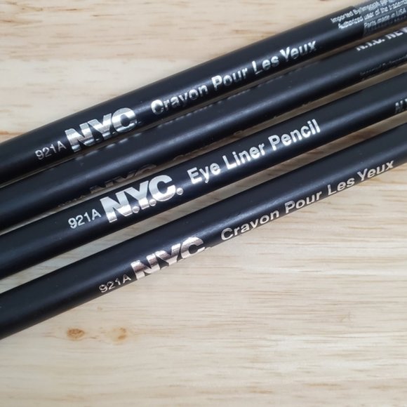 4X NYC Jet Black Eye Liner Pencils - Picture 2 of 4